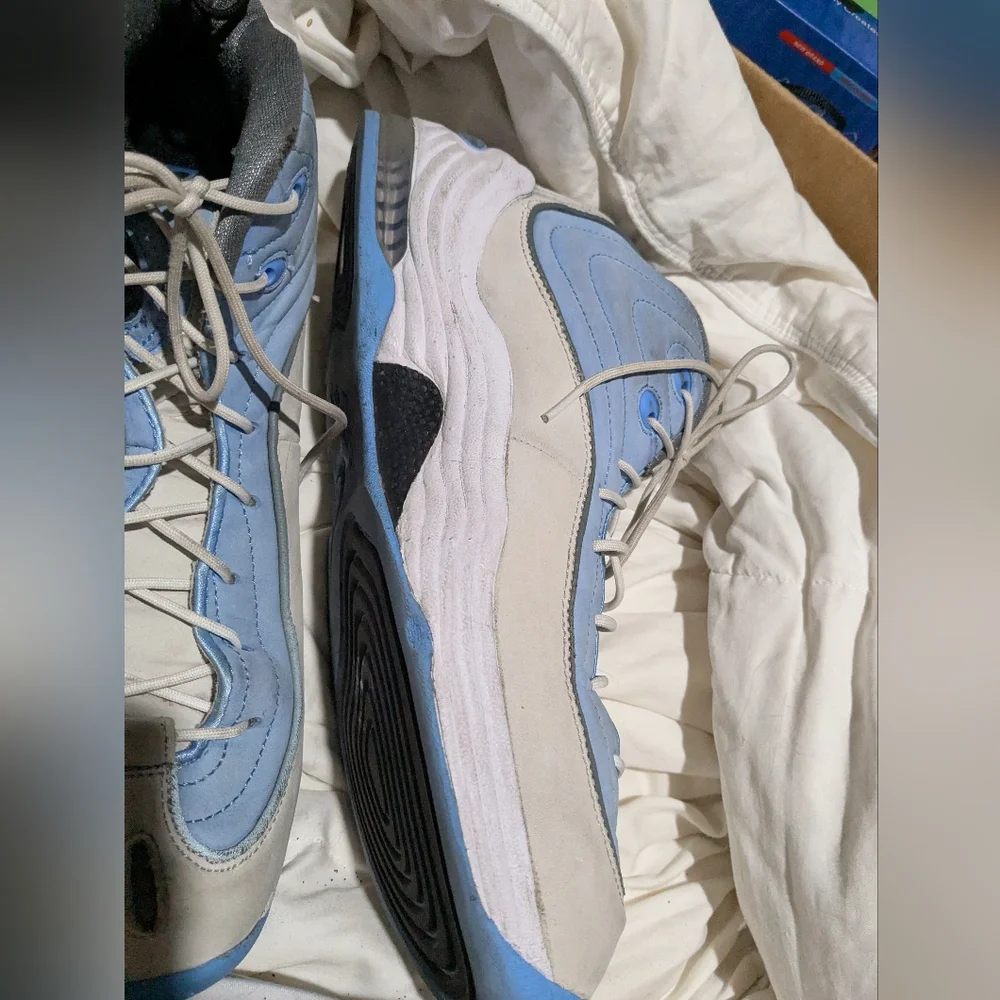 Nike x Social Status Air Max Penny II - White / Cobalt / Pulse 12 Men worn Heels